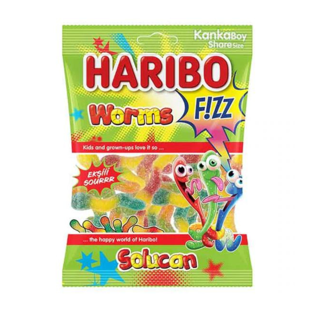 Haribo Fizz Worms - Turkey – Curly's Canteen